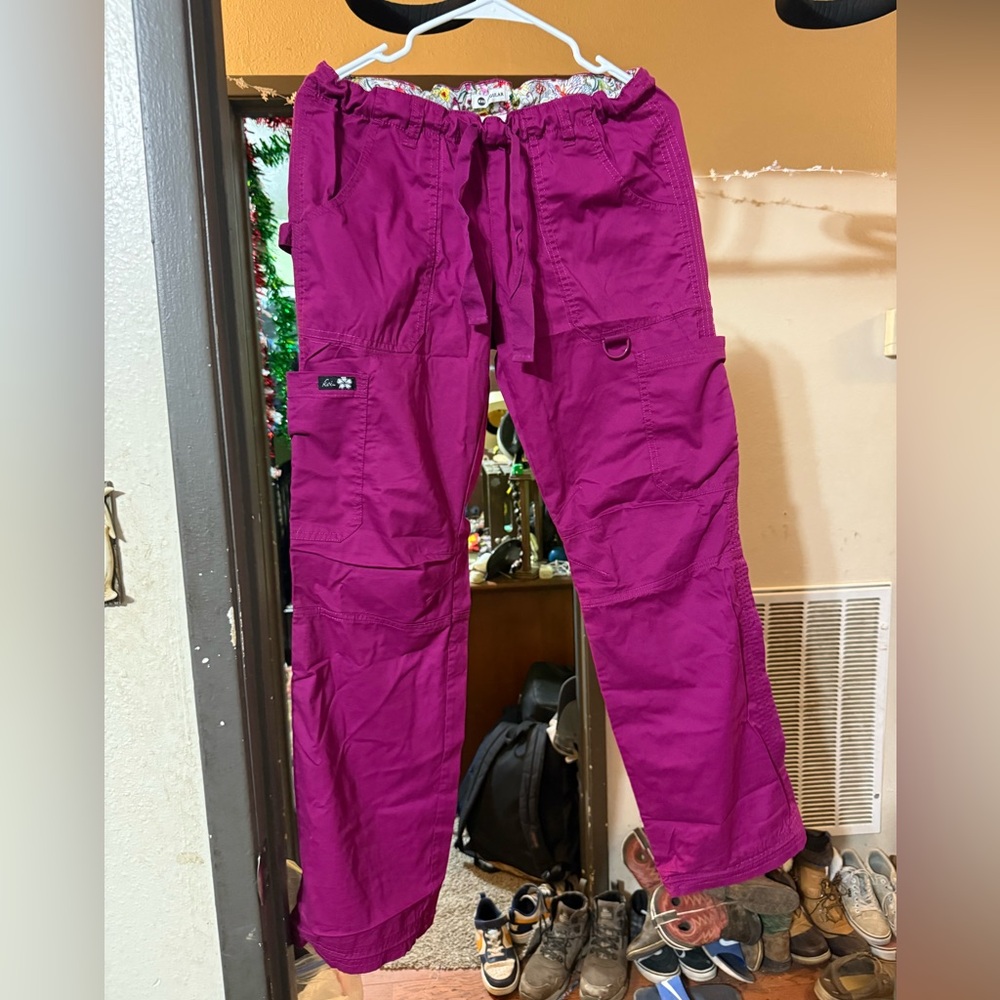 Purple scrub pants